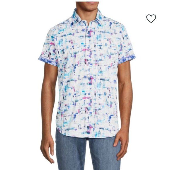 Robert Graham Mens Nassau Shirt Classic Fit Button Down Casual Multi Size XL - Picture 1 of 11
